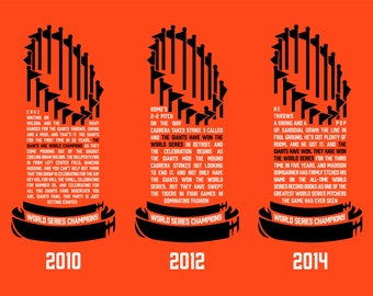 San Francisco Giants World Series Poster