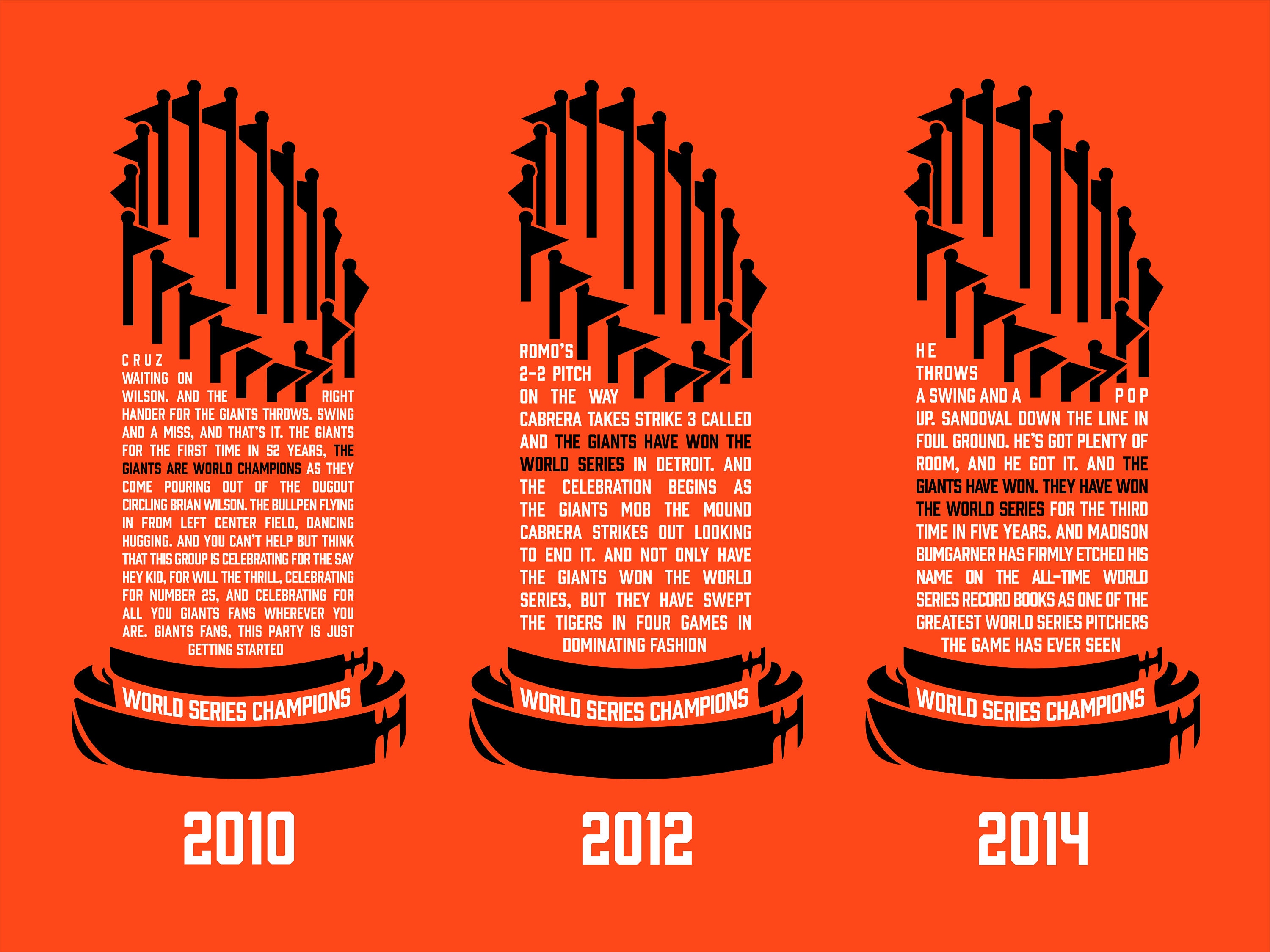 San Francisco Giants World Series Poster Etsy