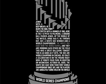 Chicago White Sox World Series Print