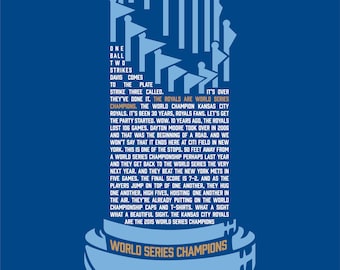 Kansas City Royals 2015 World Series Poster