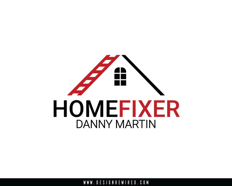 Premade Logo Handyman Logo Home Repair Logo Home Maintenance Logo Small Business Logo Masculine Branding image 1