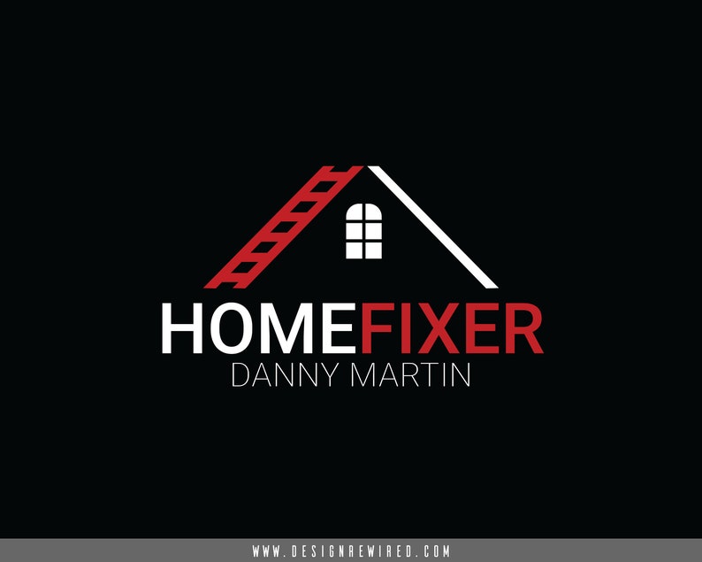 Premade Logo Handyman Logo Home Repair Logo Home Maintenance Logo Small Business Logo Masculine Branding image 2