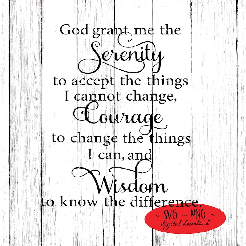 Serenity Prayer Etsy