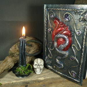 Book of shadows, Spell book, Grimoire, Steampunk book, Wizard book, Book of magic, Journal, notebook, Mixed media journal, spell journal,