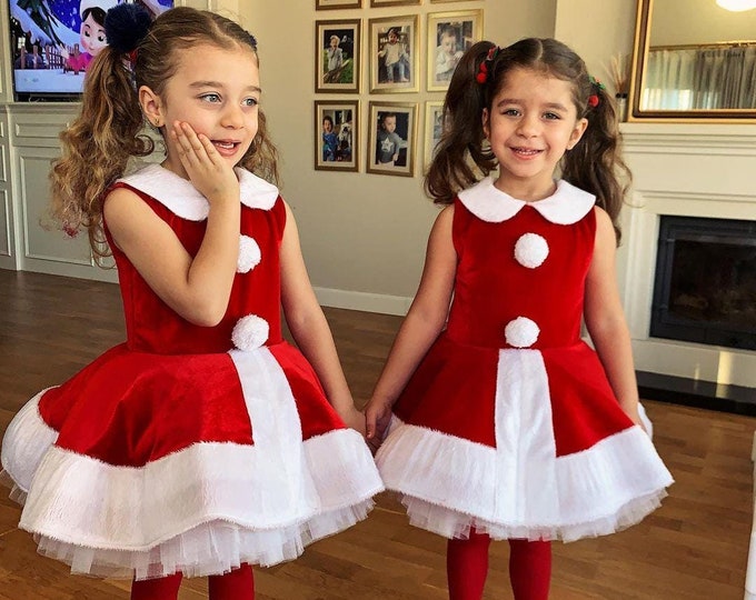 Featured listing image: Toddler Christmas Velvet Gown: Mrs. Claus Costume