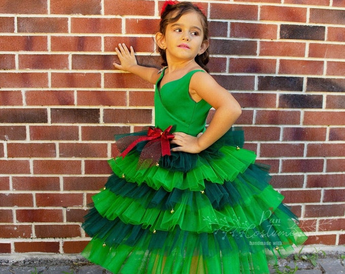 Featured listing image: Christmas Tree Tutu Dress: Green Holiday Ball Gown