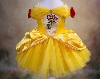 Mini Princess Belle Costume, Beauty and the Beast Belle Dress