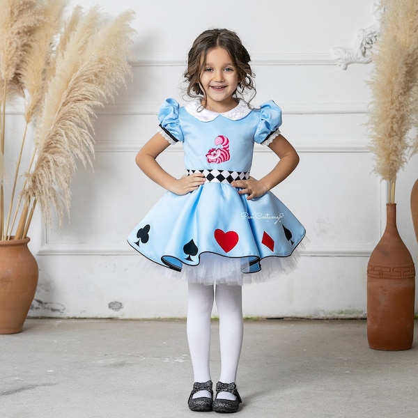 Alice Dress, Baby Girl Dress, Alice Wonderland Birthday Dress