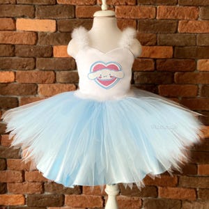 Cinnemoroll inspiriertes Kleid für Mädchen, Geburtstagskostüm