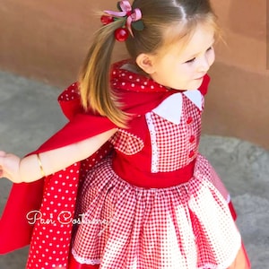 Little Red Riding Hood Dress and Cape for Toddlers