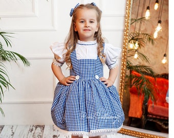 Dorothy the Wizard of Oz Dress, Dorothy Girl Costume, Halloween