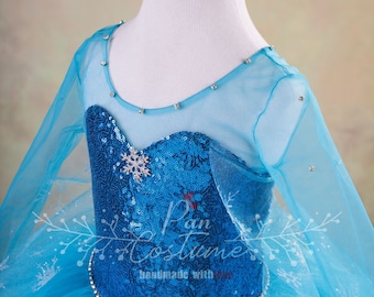 Traje De Elsa Vestido De Cumpleanos De Elsa Vestido De Etsy