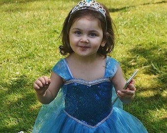 Traje De Elsa Vestido De Cumpleanos De Elsa Vestido De Etsy