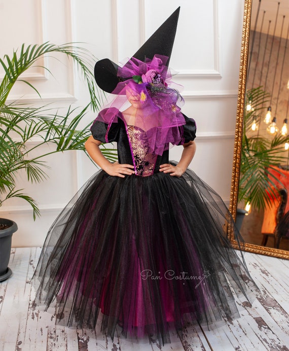 Costume Strega Stelline - Magia Notturna per Halloween e Feste