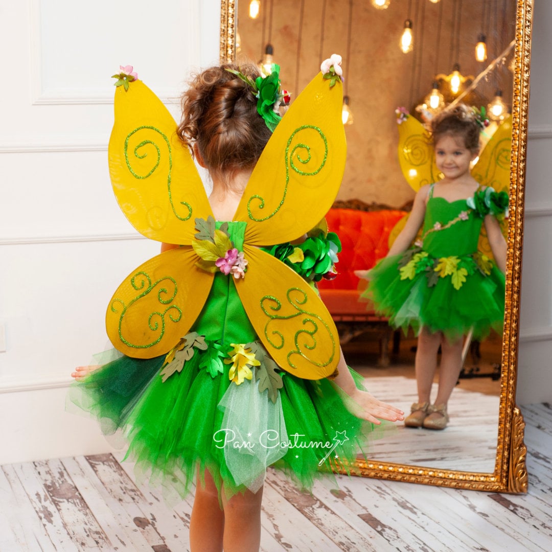 Tinkerbell Birthday Outfit Tiered Tutu – Twistin Twirlin Tutus