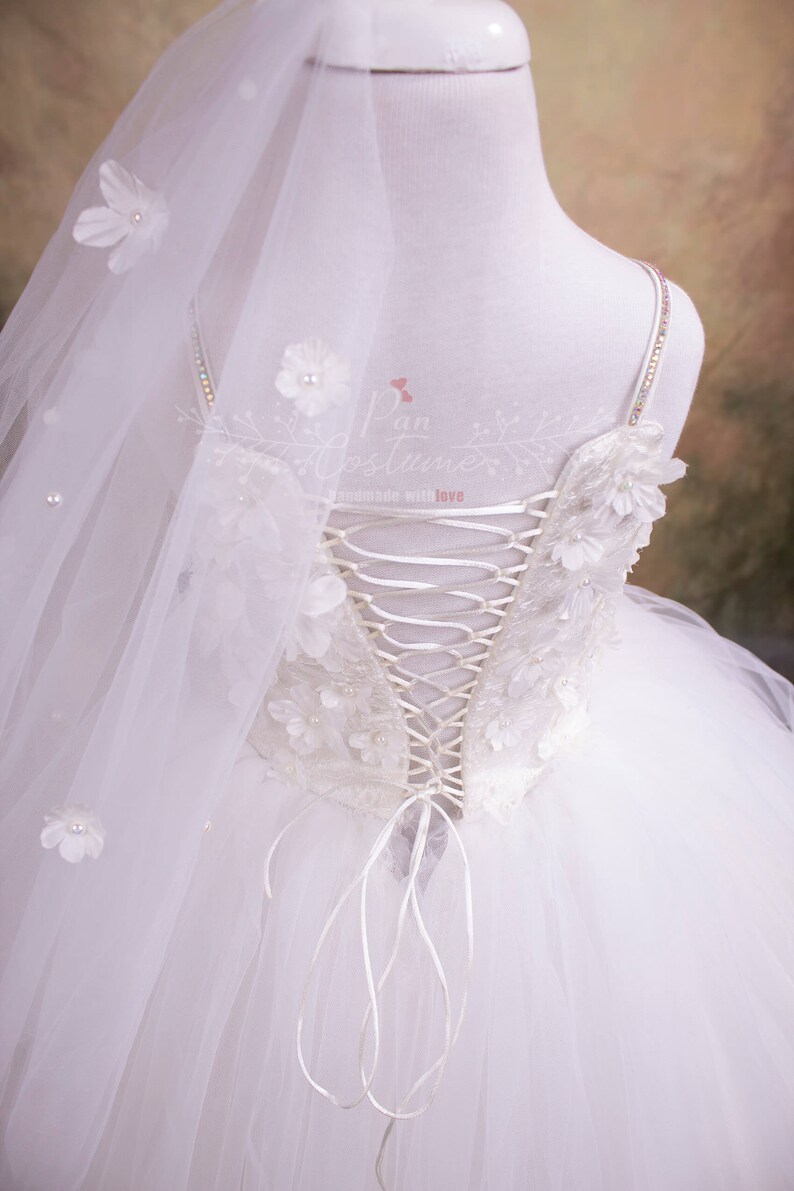 White Daisy First Communion Dress