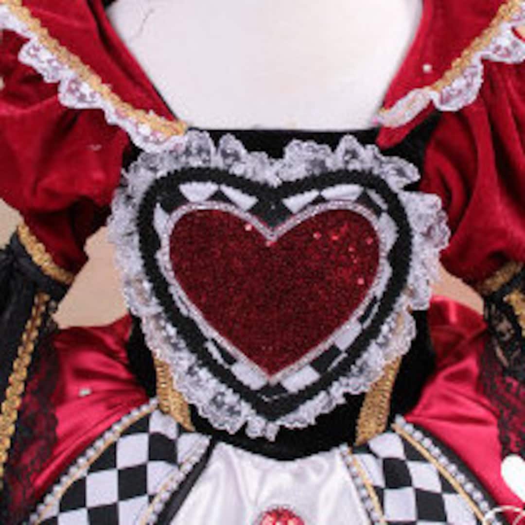 Auténtico disfraz de reina de corazones de Disney para mujer