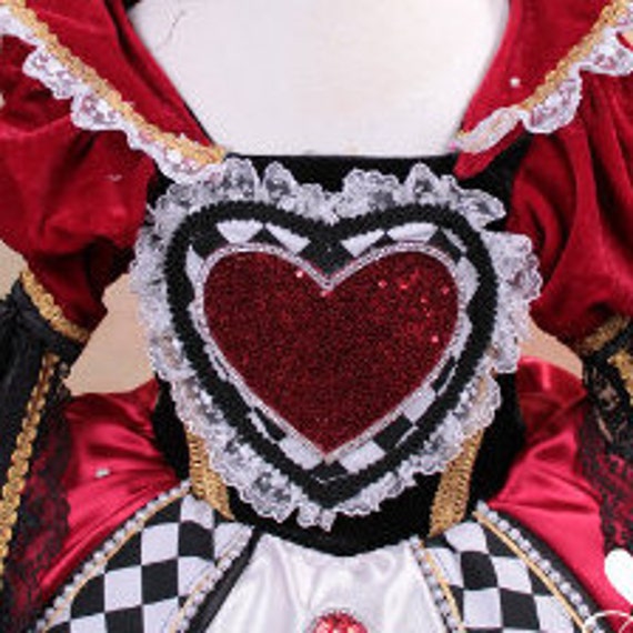 3D Printed Queen Of Hearts (Red Queen) Cosplay Costume acces