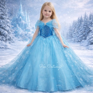 elsa blue dress frozen 1 Disney Princess Elsa Frozen Inspired Blue Tutu Dress – EverAfterTutuCo