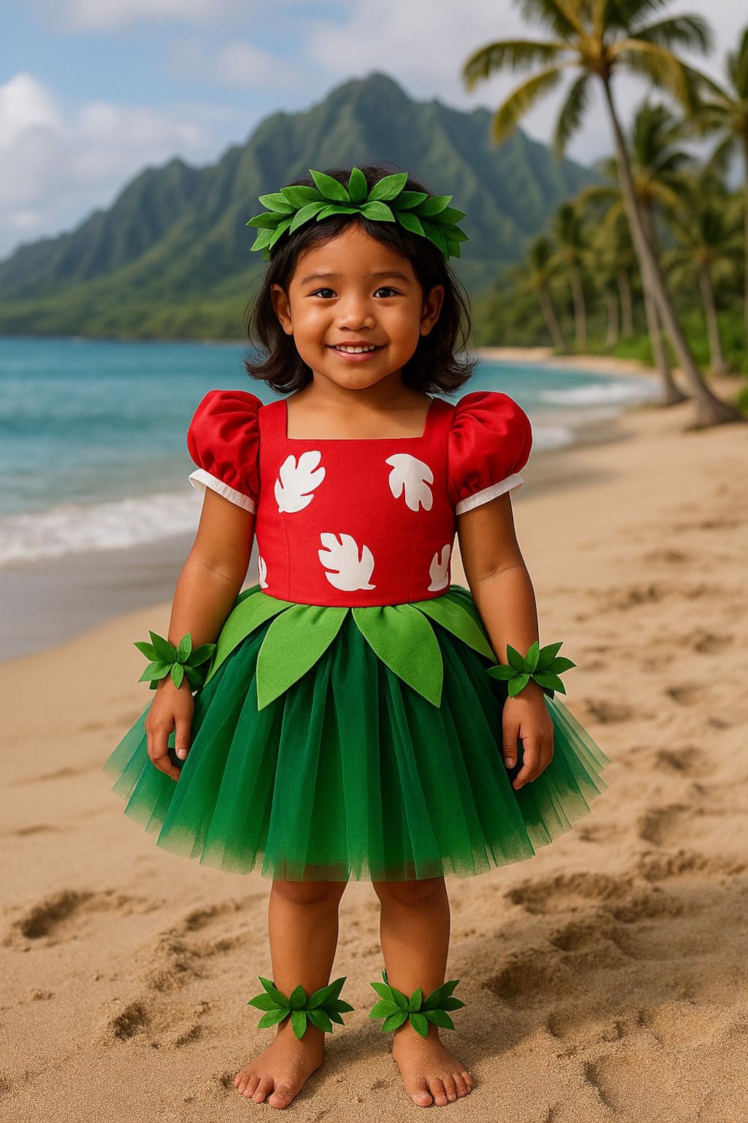 lilo dress Costume for Baby, Hawaiian Hula With Leaf Accessories stitch costume Color:Perfect Pink Crepe / Perfect Pink Chiffon Character BACKLESS DRESSES Stunning One-Shoulder Blue Maxi