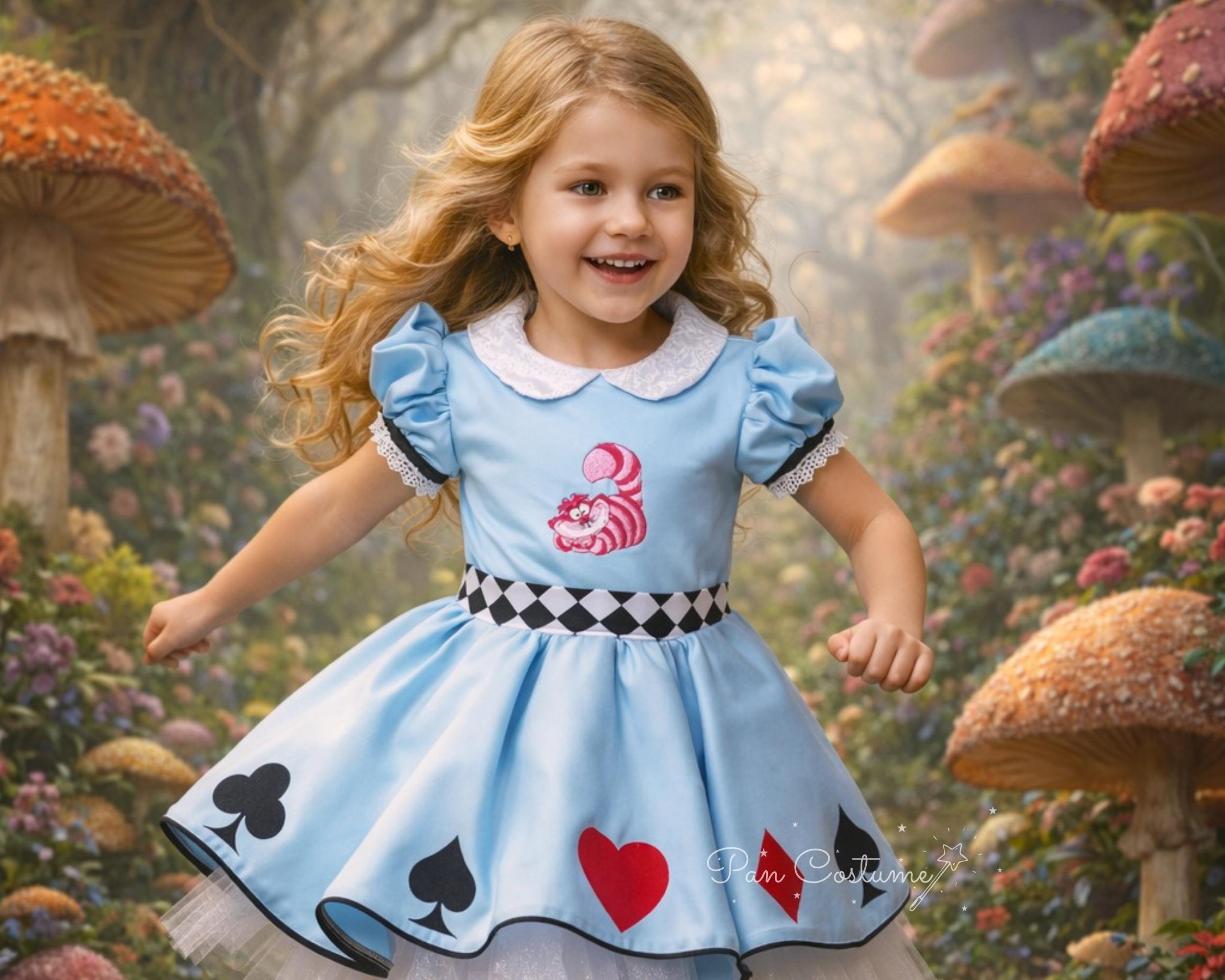 Alice in Wonderland Dress, Toddler Costume Alice in Wonderland Dress, Toddler Costume