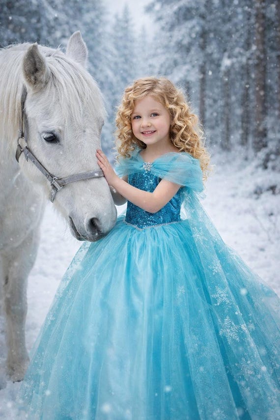 Girls Blue Princess Dress, Elsa Inspired Birthday Costume - Etsy Israel Girls Blue Princess Dress, Elsa Inspired Birthday Costume - Etsy Israel