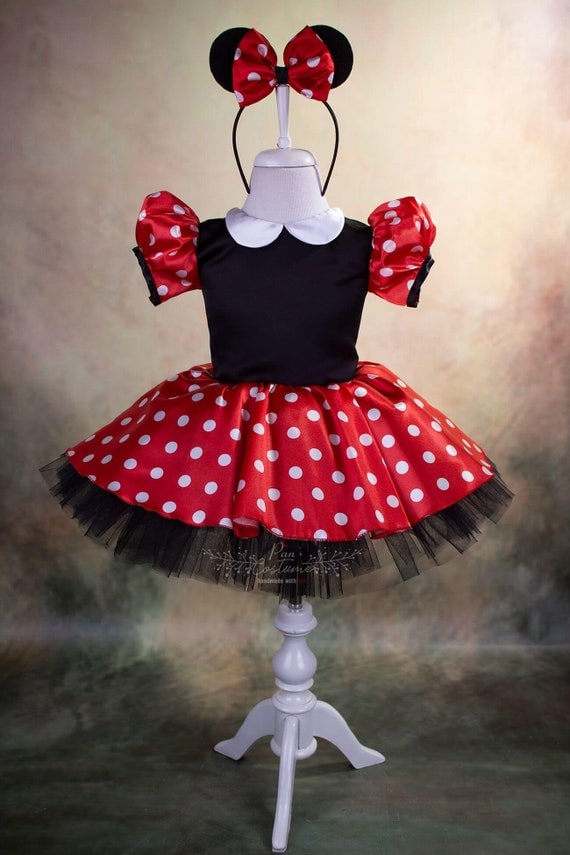 Vestito di compleanno per bambini di Minnie Mouse. Costume ispirato a Minnie  Mouse. Abito per il primo compleanno del bambino. -  Italia