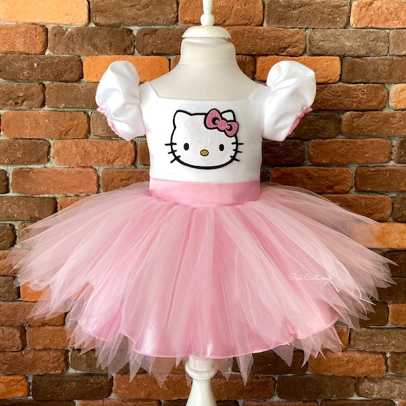 ハローキティ風女の子用ドレス、誕生日コスチューム - Etsy 日本