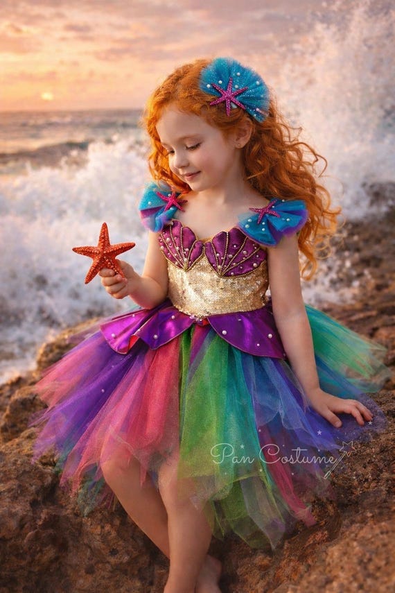 knee length dresses for ladies Halloween Mermaid Princess Costume for Women main image 1