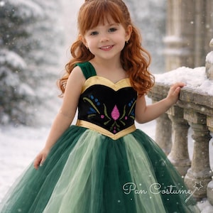 etsy princess anna dress Princess Anna Dress for Toddlers and Girls, Frozen Costume