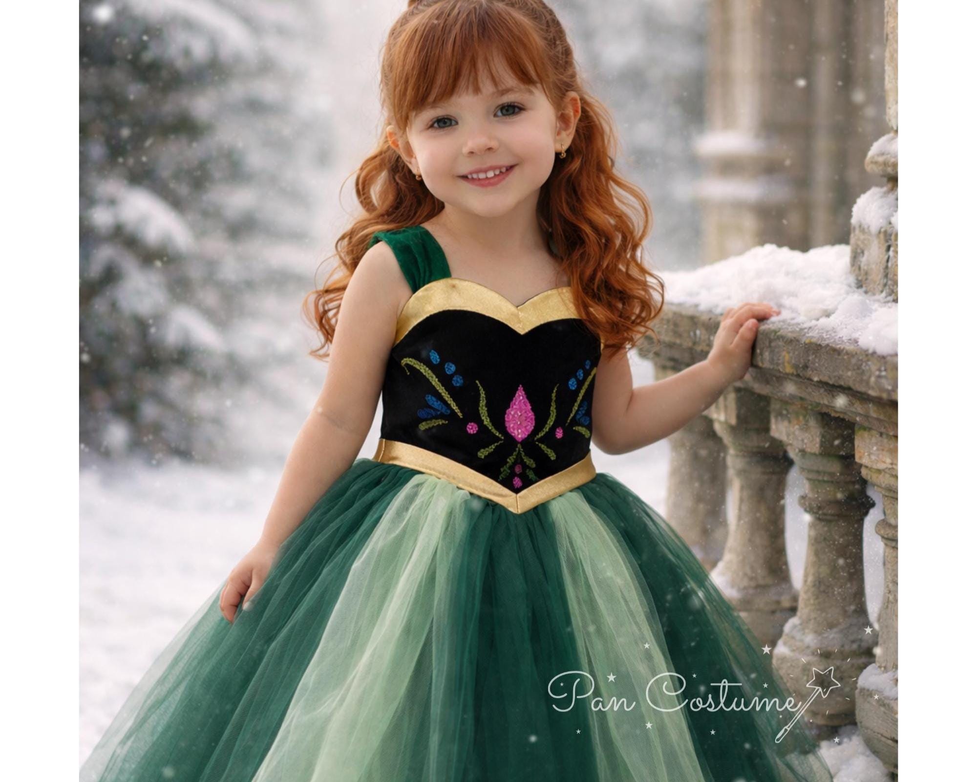 slim fit dress slacks Queen Frozen 2 Gown Anna Coronation Dark Green Outfit Cosplay Costume –  TrendsinCosplay