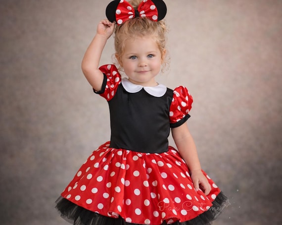 1st birthday minnie mouse birthday dress Red Dress, Outfit, Baby Girl Gift Sweetheart neckline very fluffy Light Blue Off-the-Shoulder Maxi Color:Blackberry