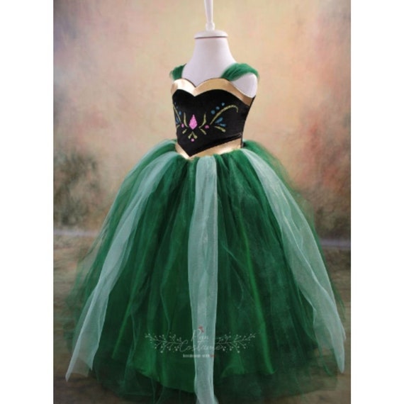 Vestido de princesa Anna para niños pequeños y niñas vestido - Etsy España Vestido de princesa Anna para niños pequeños y niñas vestido - Etsy España
