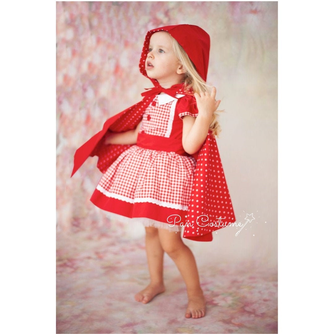Little Red Riding Hood Halloween 2022 Red Riding Hood Costume Little Red Riding Hood Outfit And Etsy India