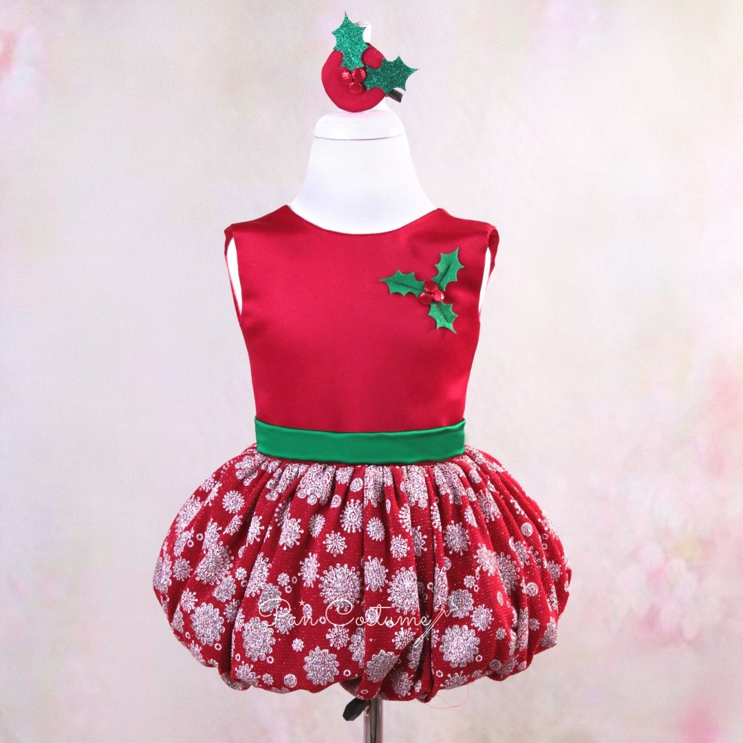Red Christmas Dress Christmas Toddler Outfit Girl Holiday Etsy