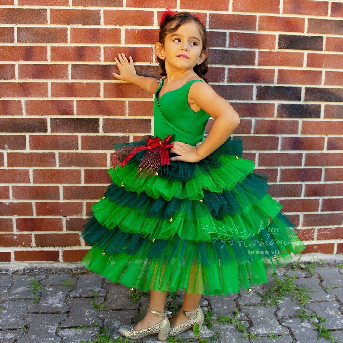 Christmas Party Dress Green Christmas Gowns for Girl Etsy