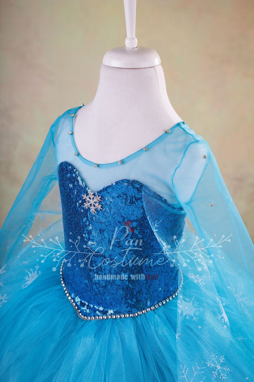 アナと雪の女王エルサのコスチューム、氷のプリンセスの誕生日ドレス
