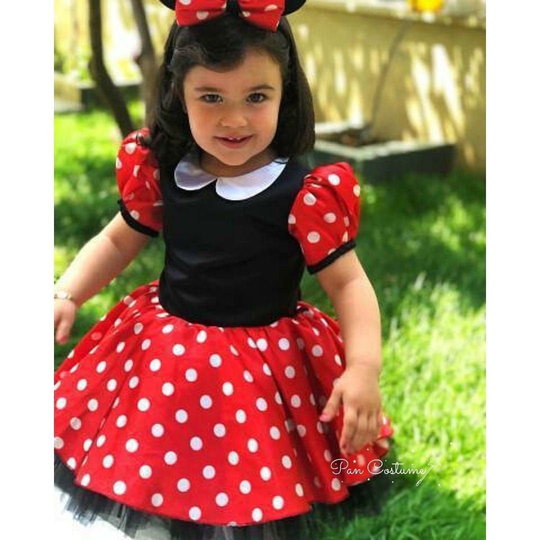 Costume ispirato a Minnie Mouse, Minnie Mouse Dress per Toddler, Minnie  Mouse Baby Outfit. -  Italia