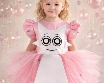 Sprunki Wenda Inspired Costume for Toddler, Halloween Girl Dress