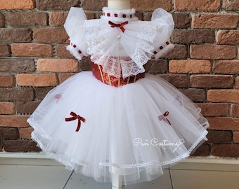 Abito Mary Poppins per ragazze, costume cosplay Mary Poppins, ispirato a  Disney, abito per bambini, costume di Halloween