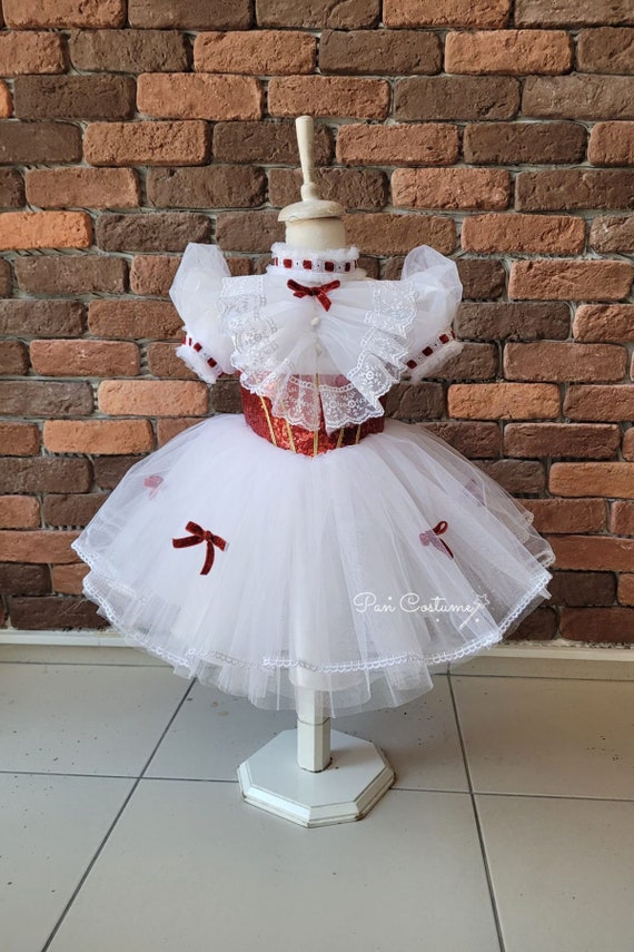 Abito Mary Poppins per ragazze, costume cosplay Mary Poppins