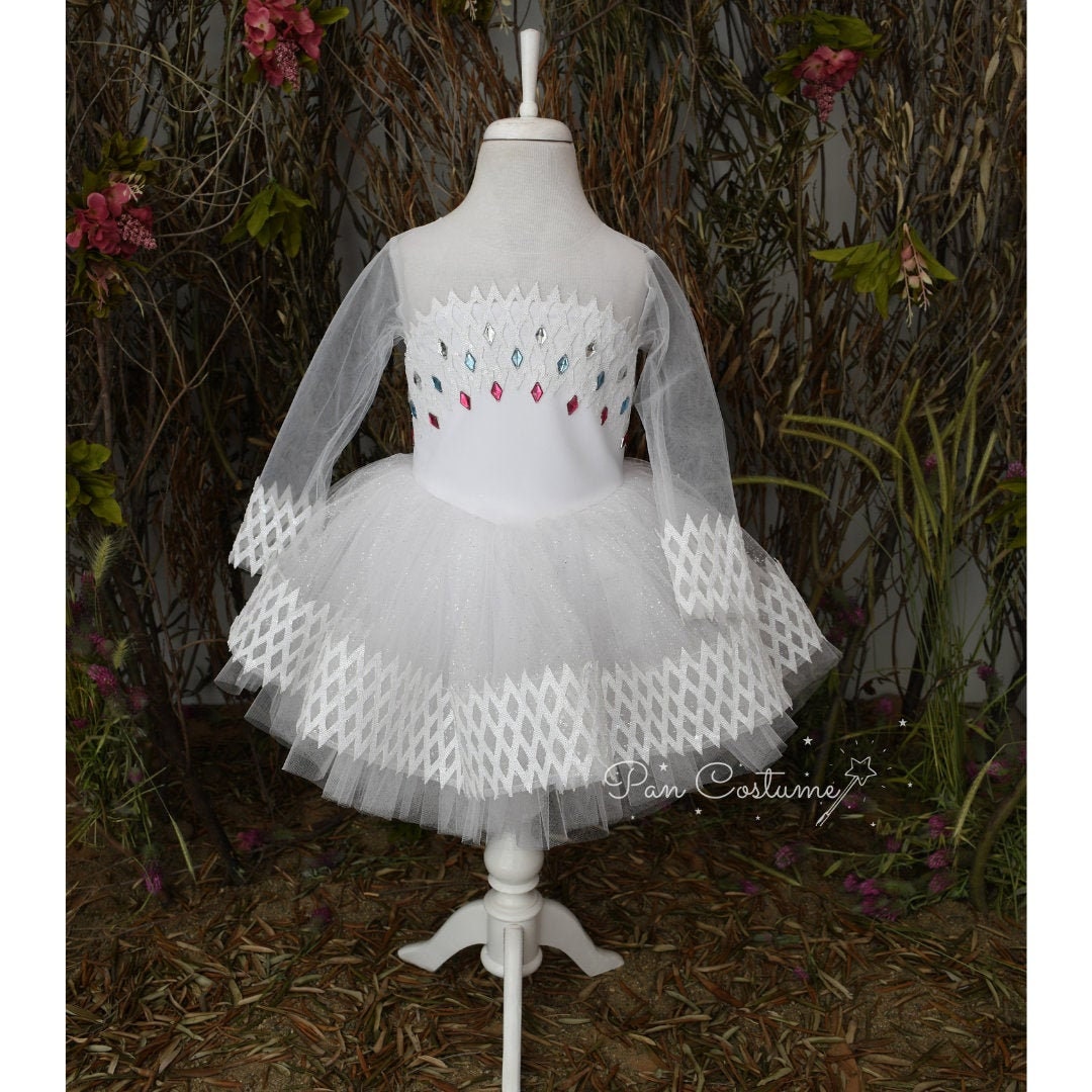 Elsa Dress Frozen 2 Elsa White Dress for Toddlers Party Etsy