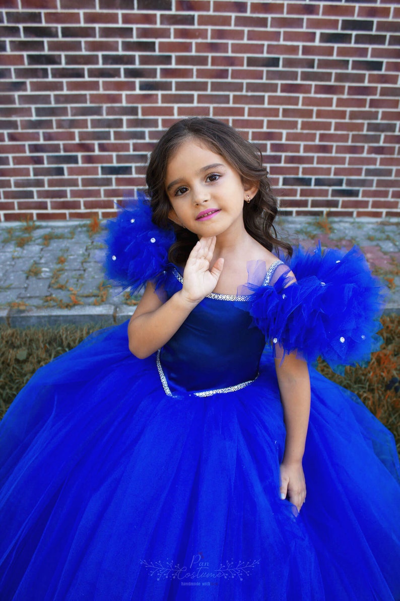 Royal Blue Party Gown for Toddlers and Girls Royal Blue | Etsy