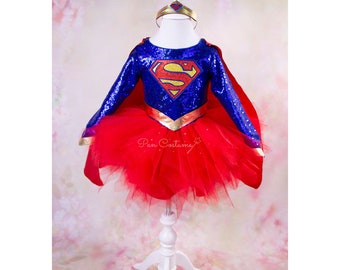 Super Hero Girl Costume, Super Girl Birthday Dress, Super Girl Outfit