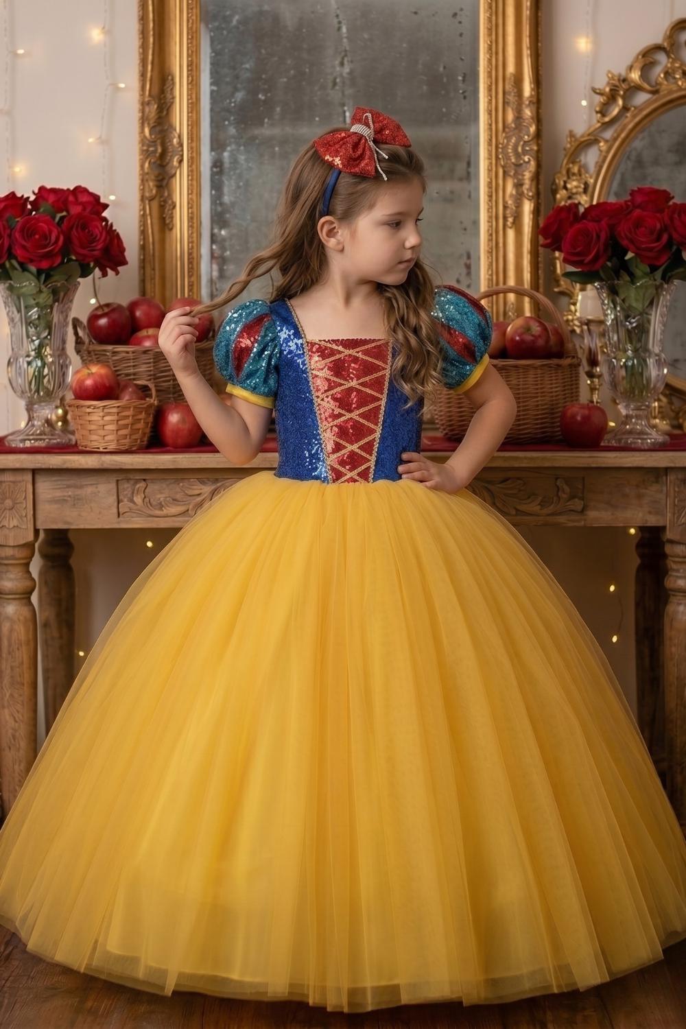 colorful princess dress Exclusive princess dress FLORA - WF0012 - BRIDAL FASHION 