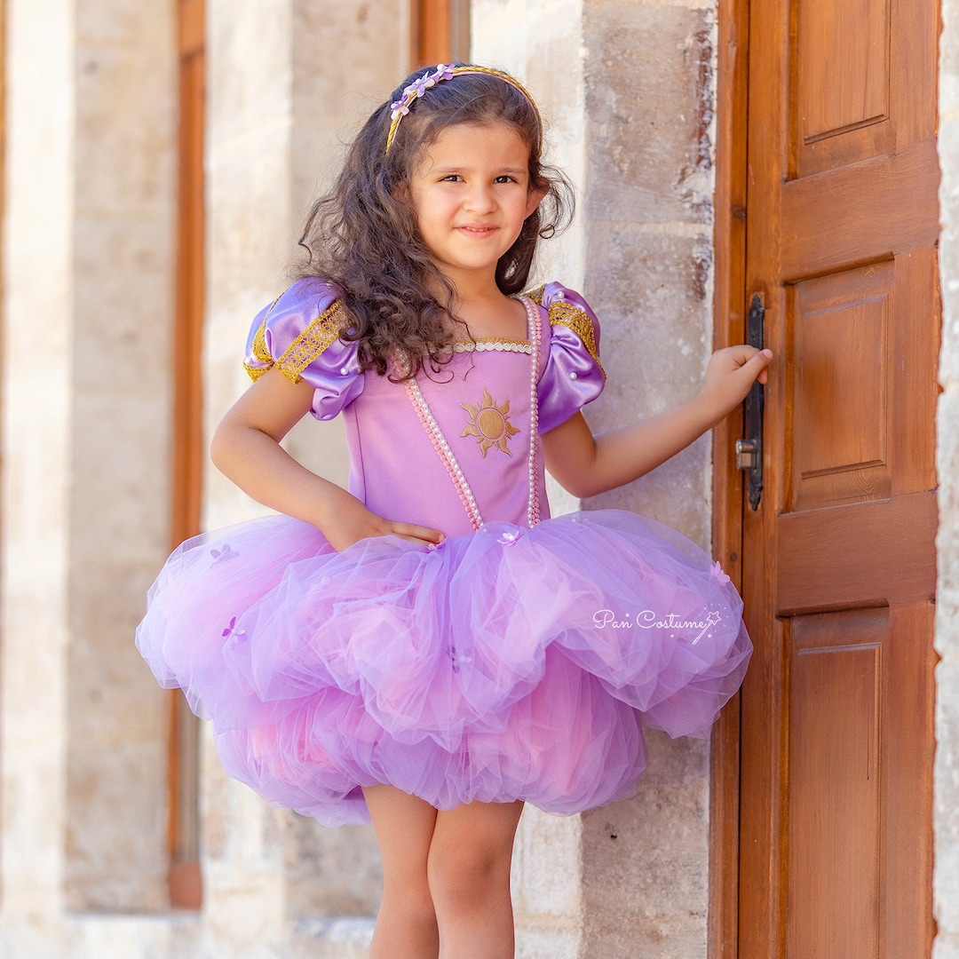 Princess Rapunzel Costume for Toddler Halloween Costume Princess Rapunzel Tangled Etsy UK