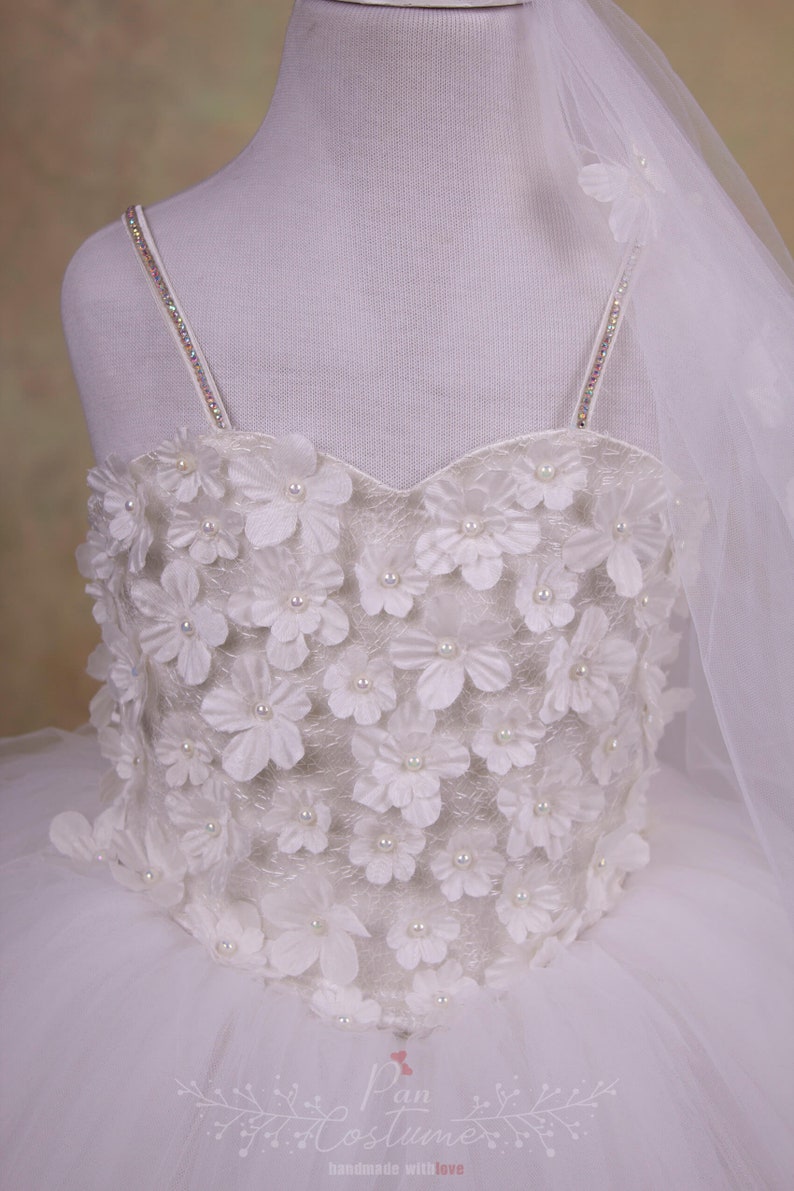 White Daisy First Communion Dress