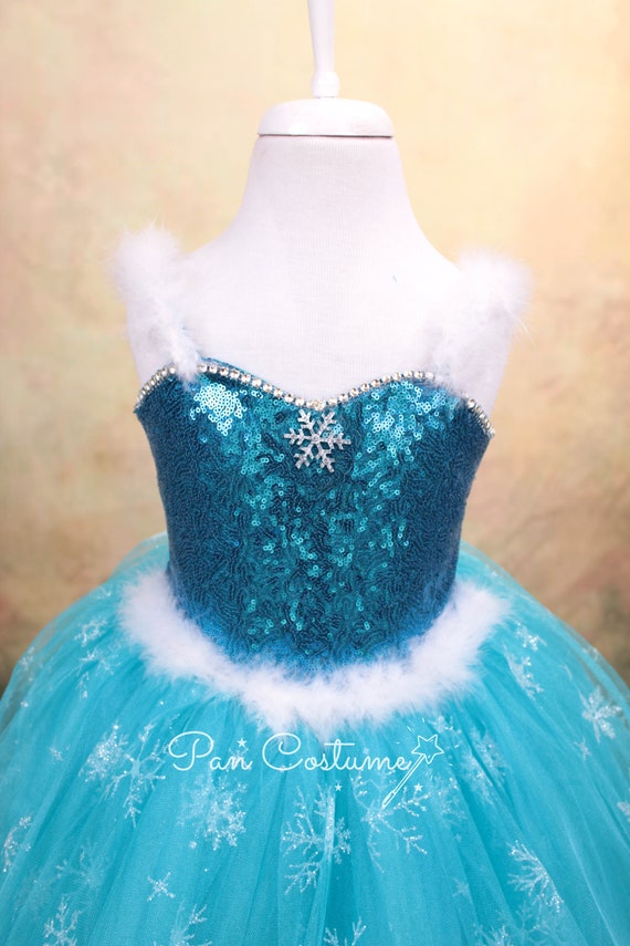 Elsa Inspired Birthday Dress | Disney-Inspired Elsa Dress – MyBabyByMerry