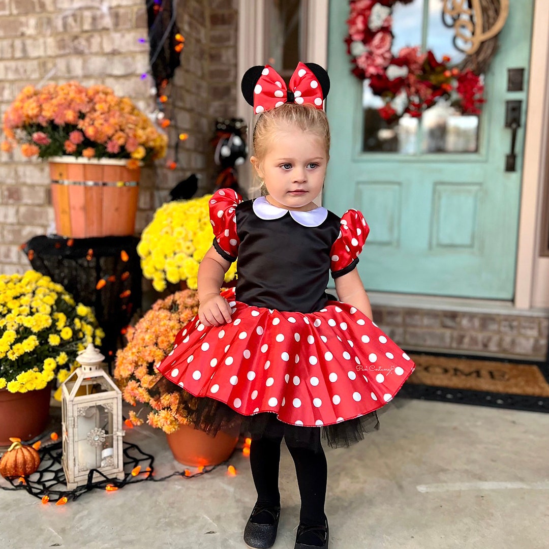 Minnie Mouse Baby Dress, Minnie Mouse Birthday Costume, Minnie Mouse ...