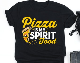 Pizza Is My Spirit Food Shirt, Pizza Lover Gift, V-Neck, Tank Top, Sweatshirt, Hoodie